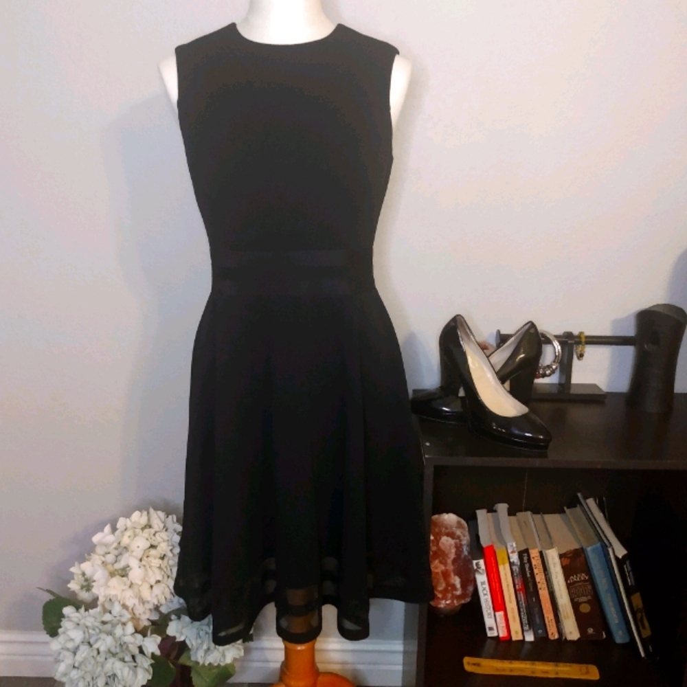 Calvin klein sleeveless black dress sz4